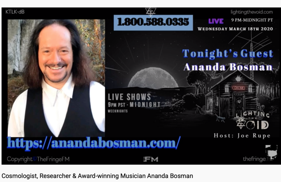 Ananda on “Lighting the Void” with Joe Rupe Ananda on “Lighting the Void” with Joe Rupe