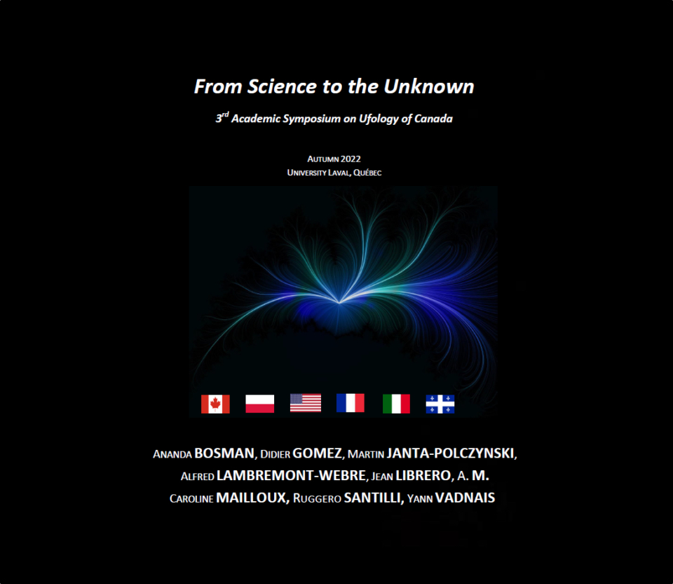 From Science to the Unknown ~ University of Laval, Québec, Autumn 2022 From Science to the Unknown ~ University of Laval, Québec, Autumn 2022